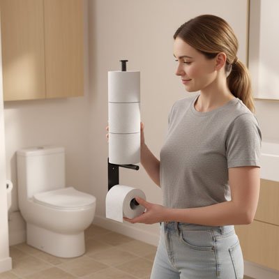 Porte papier toilette 
