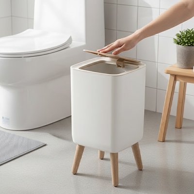Poubelle salle de bain